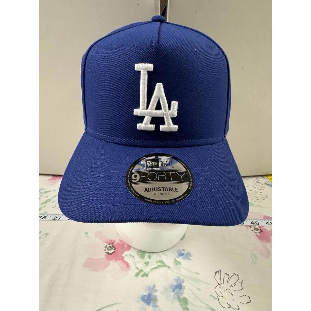 New Era 9FORTY LA Dodgers Hat Olympic 1984 Patch Blue‎ Adjustable Cap